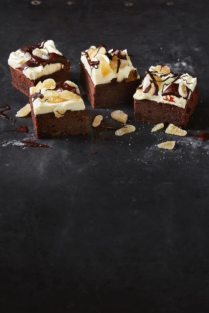 Ginger and mascarpone-spiced chocolate cake