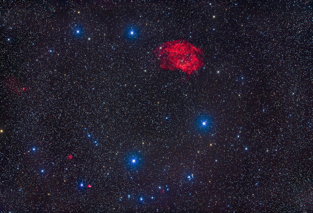 Lower's Nebula and star cluster