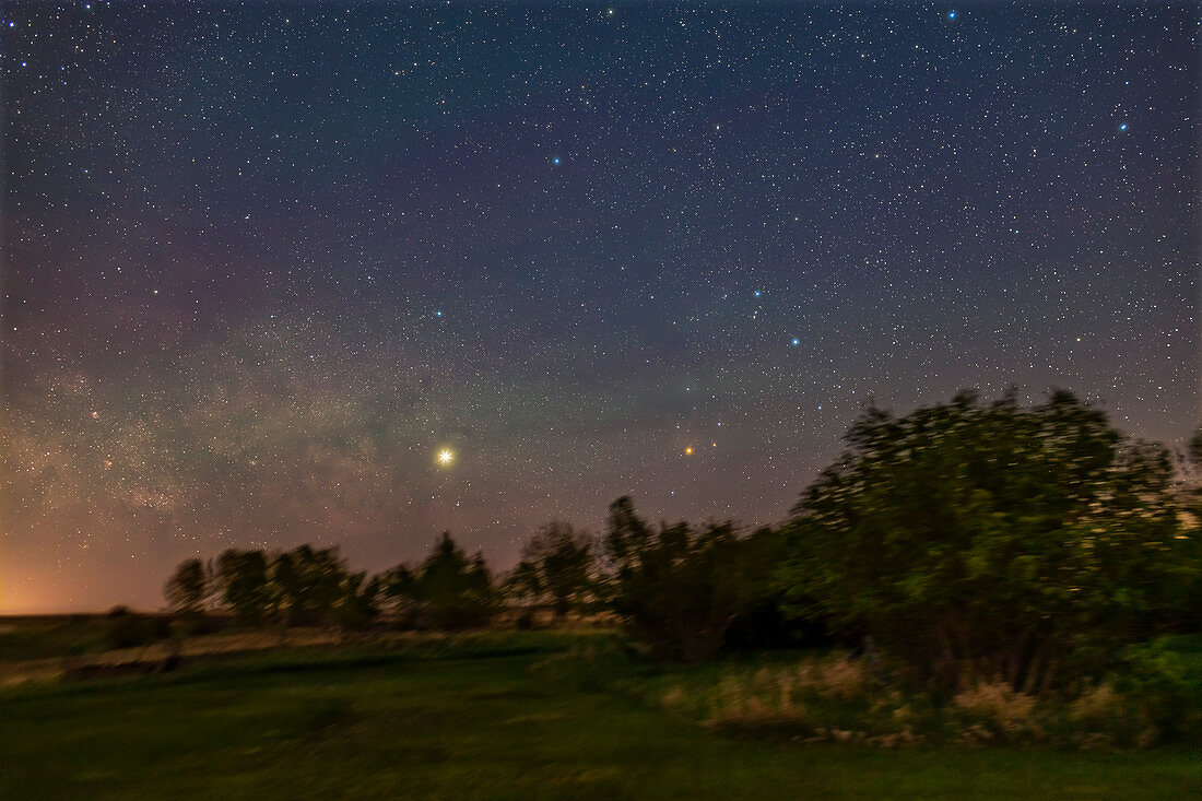 Scorpius and Jupiter rising