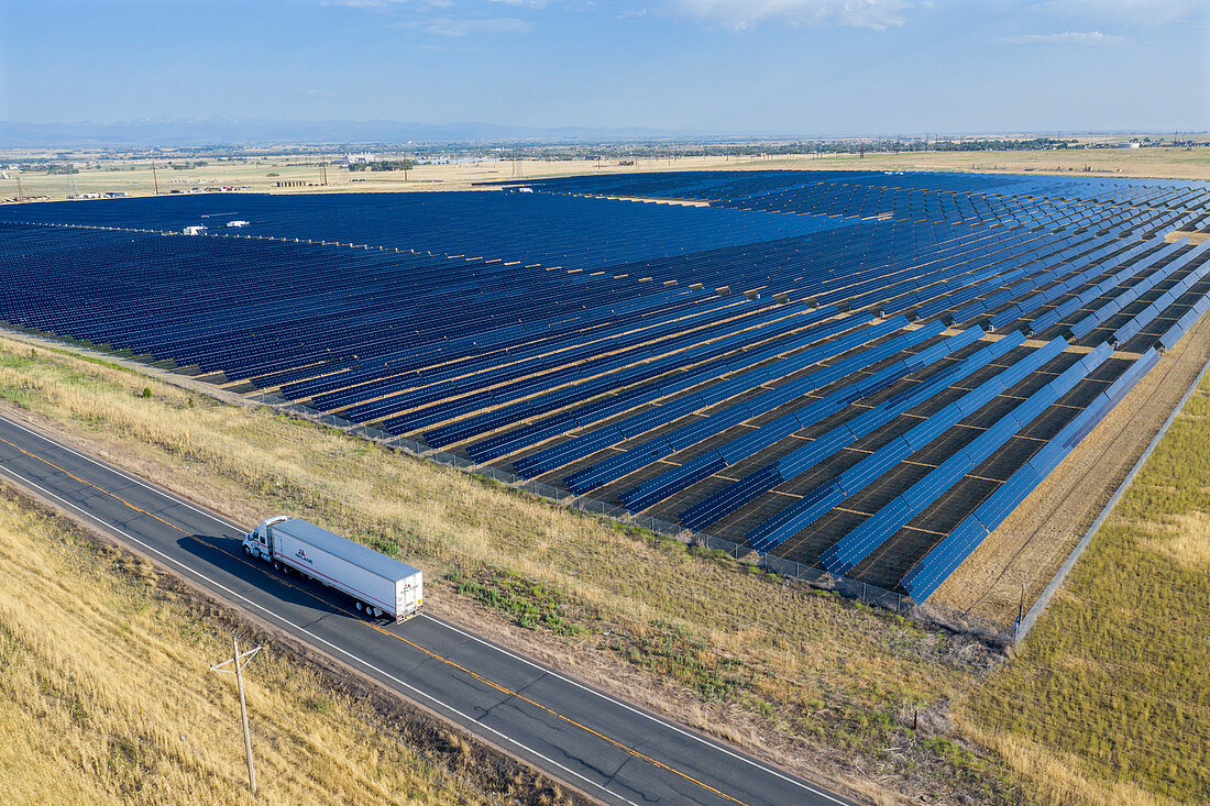 Solar farm, Colorado, USA