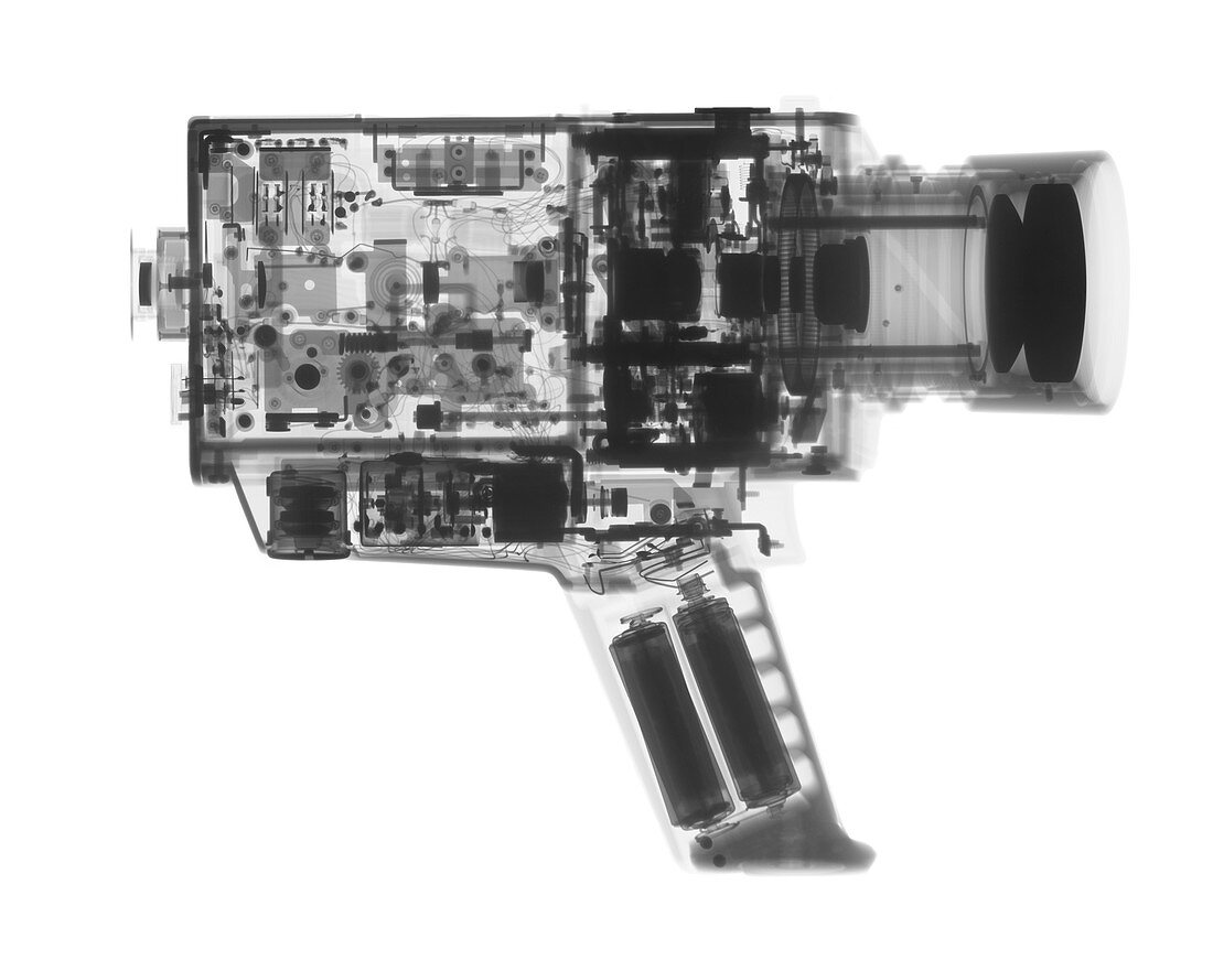 Super 8 movie camera, X-ray