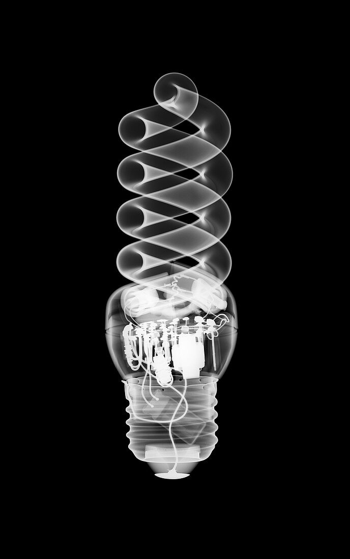 Energy saving light bulb, X-ray