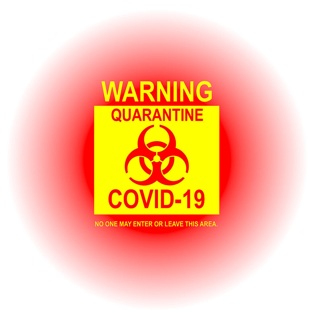 Covid-19 quarantine, conceptual illustration