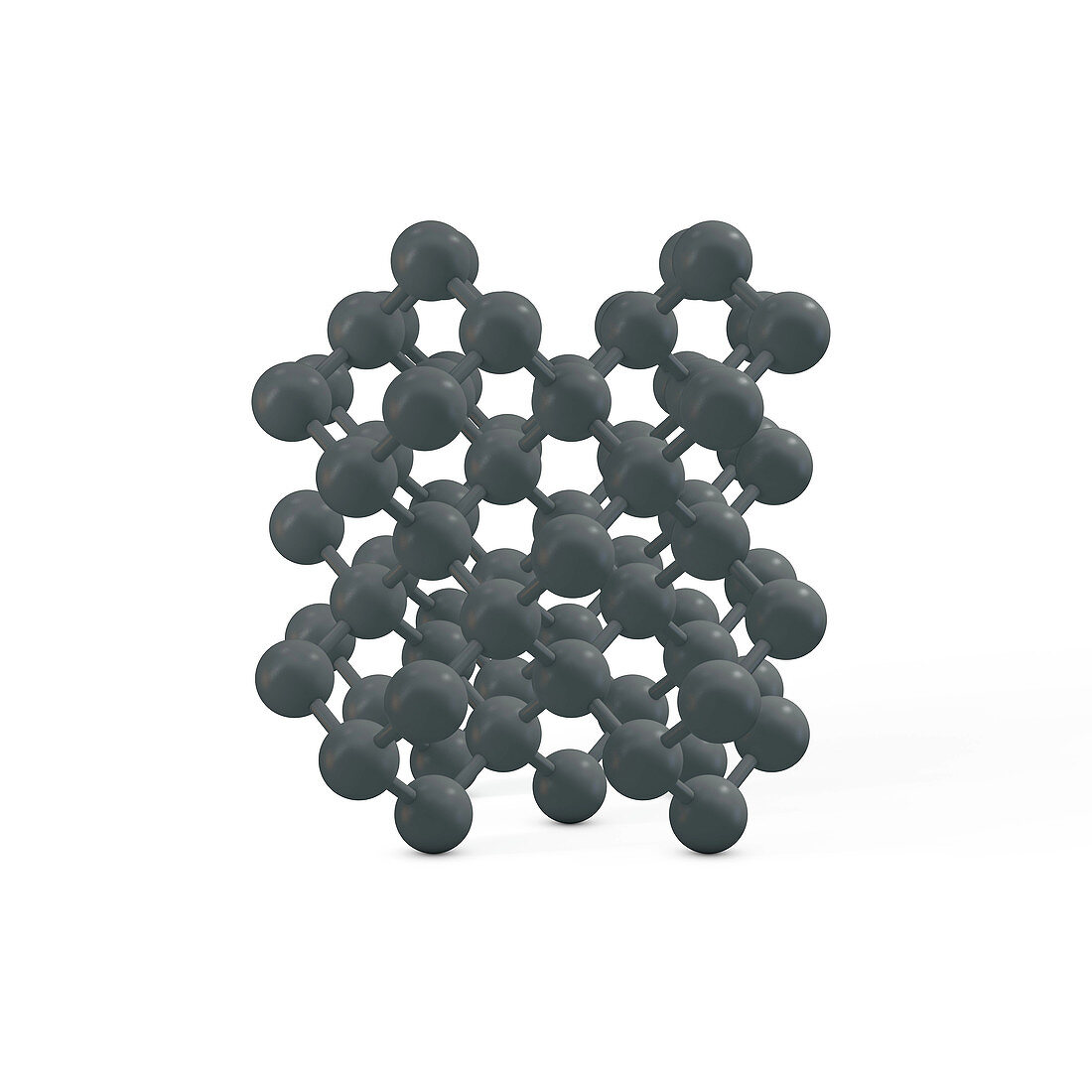 Diamond molecule, illustration
