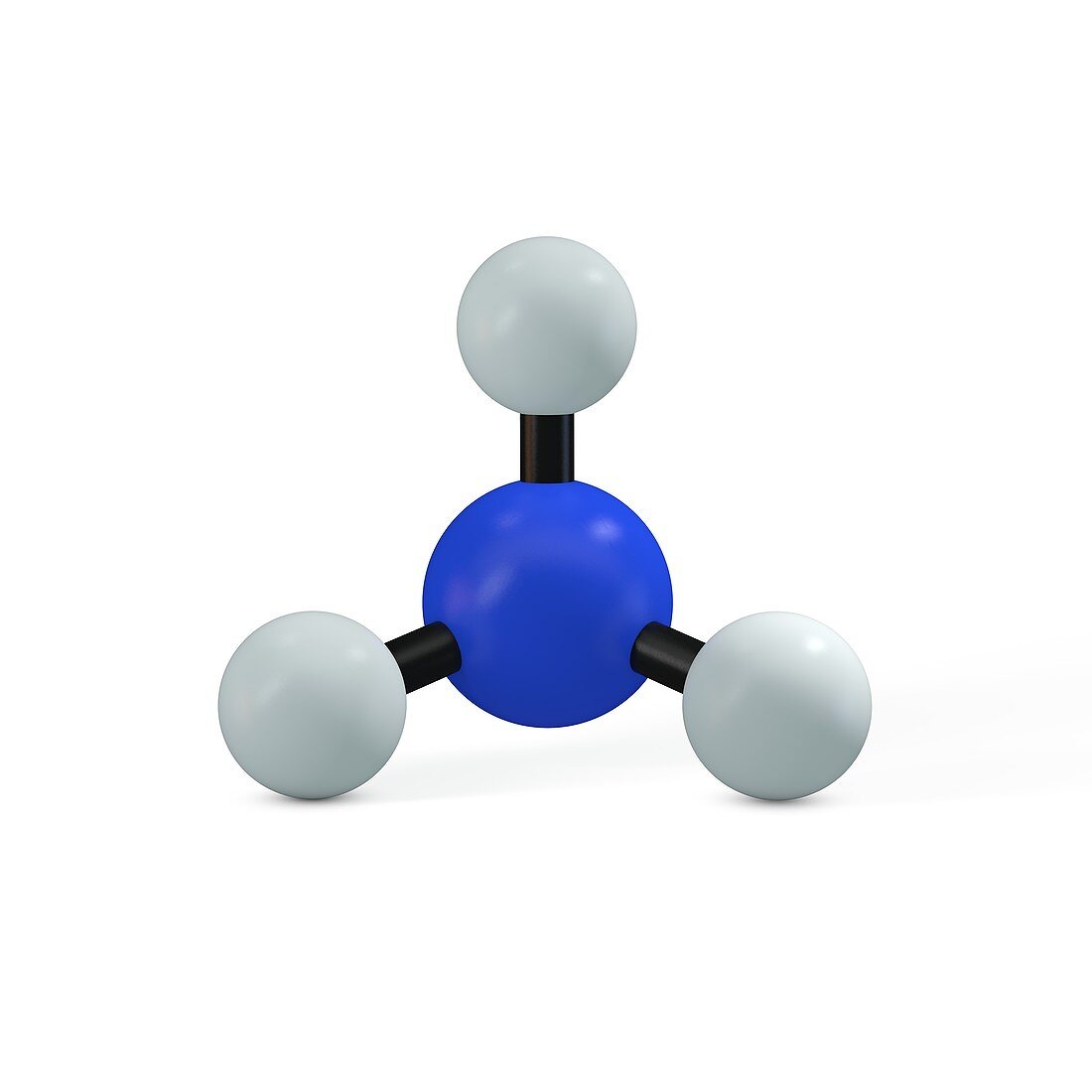 Ammonia molecule, illustration