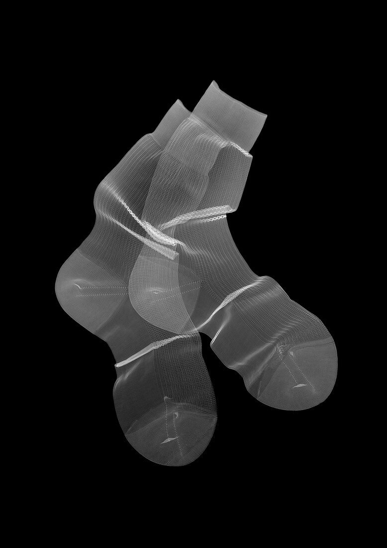 Pair of socks, X-ray