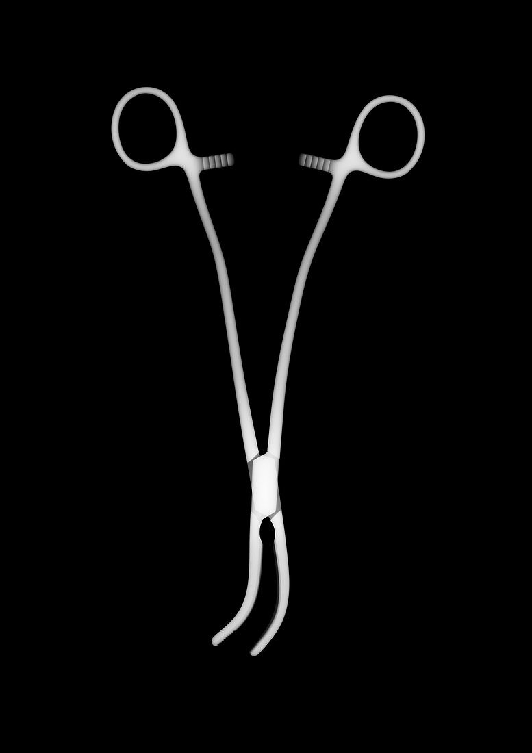 Medical forceps, X-ray