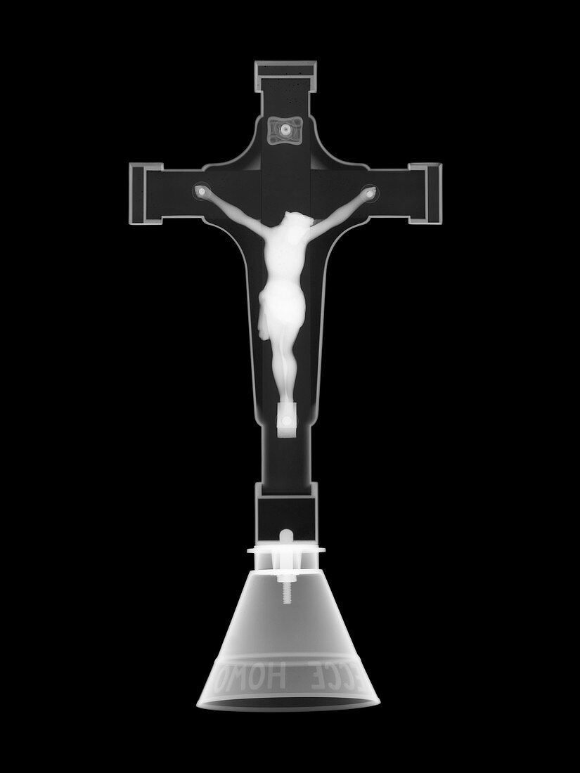 Religious Jesus ornament, X-ray