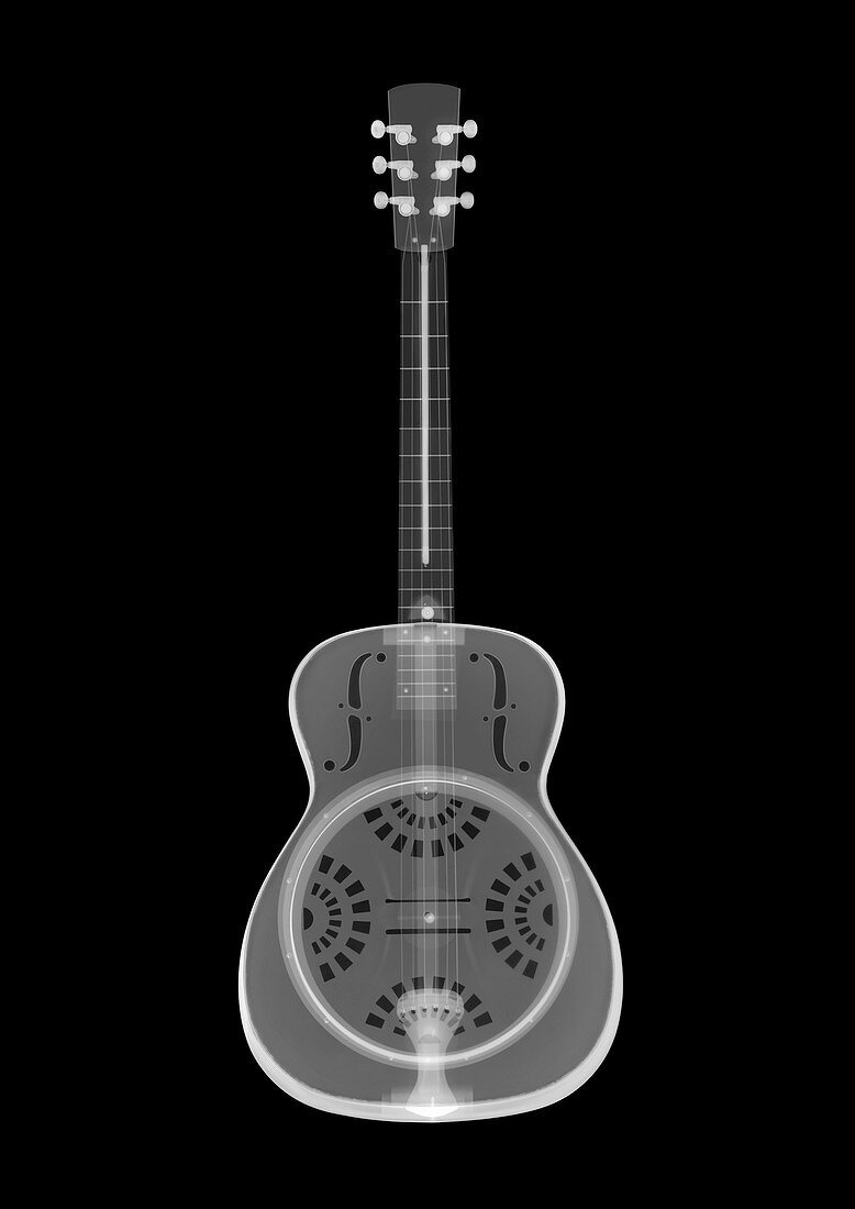 Acoustic guitar, X-ray