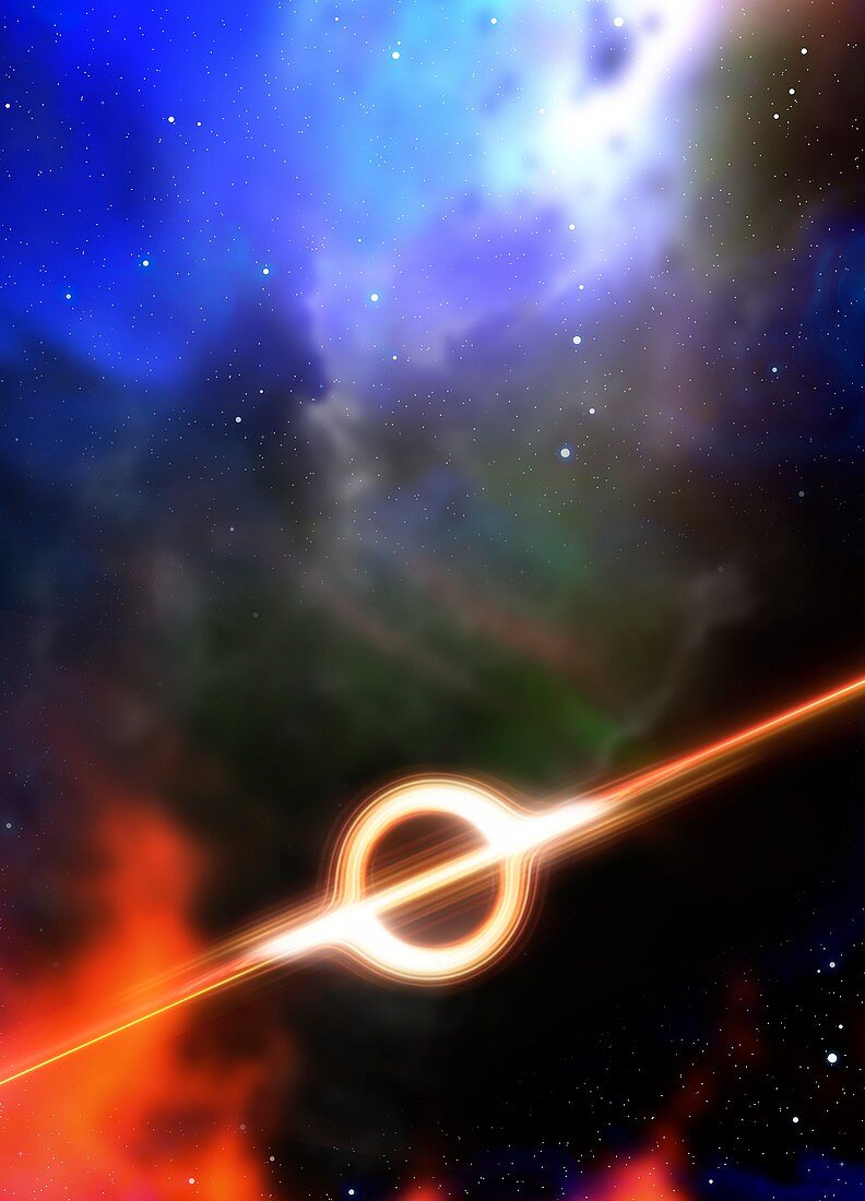 Black hole, conceptual illustration