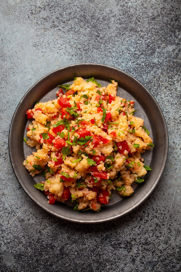 Middle eastern vegetable salad tabbouleh