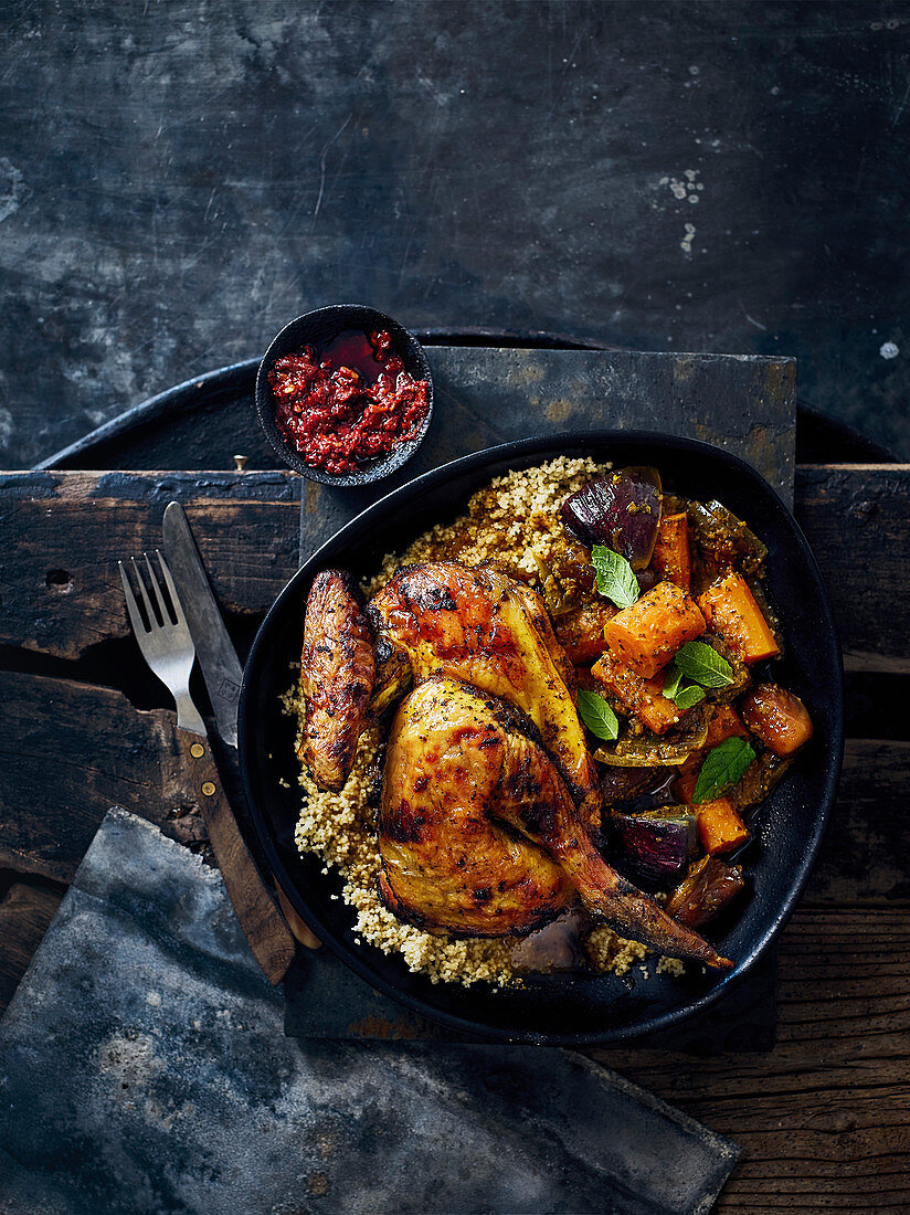 Guinea fowl tagine