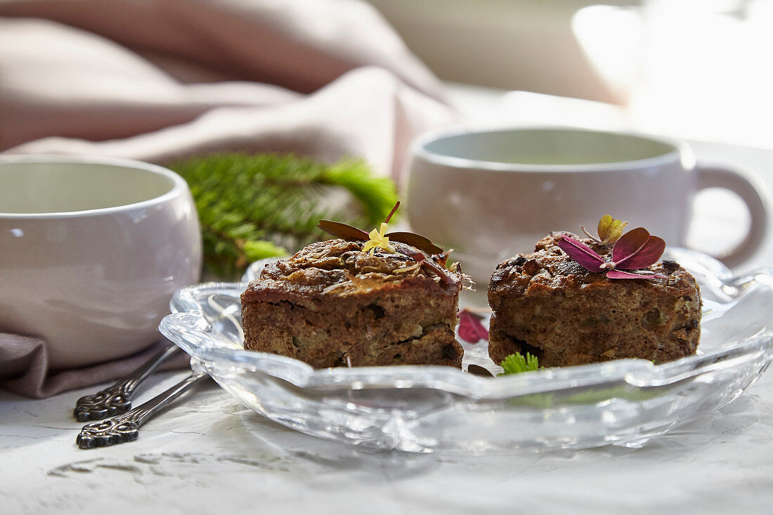 Tea bread with wild herbs