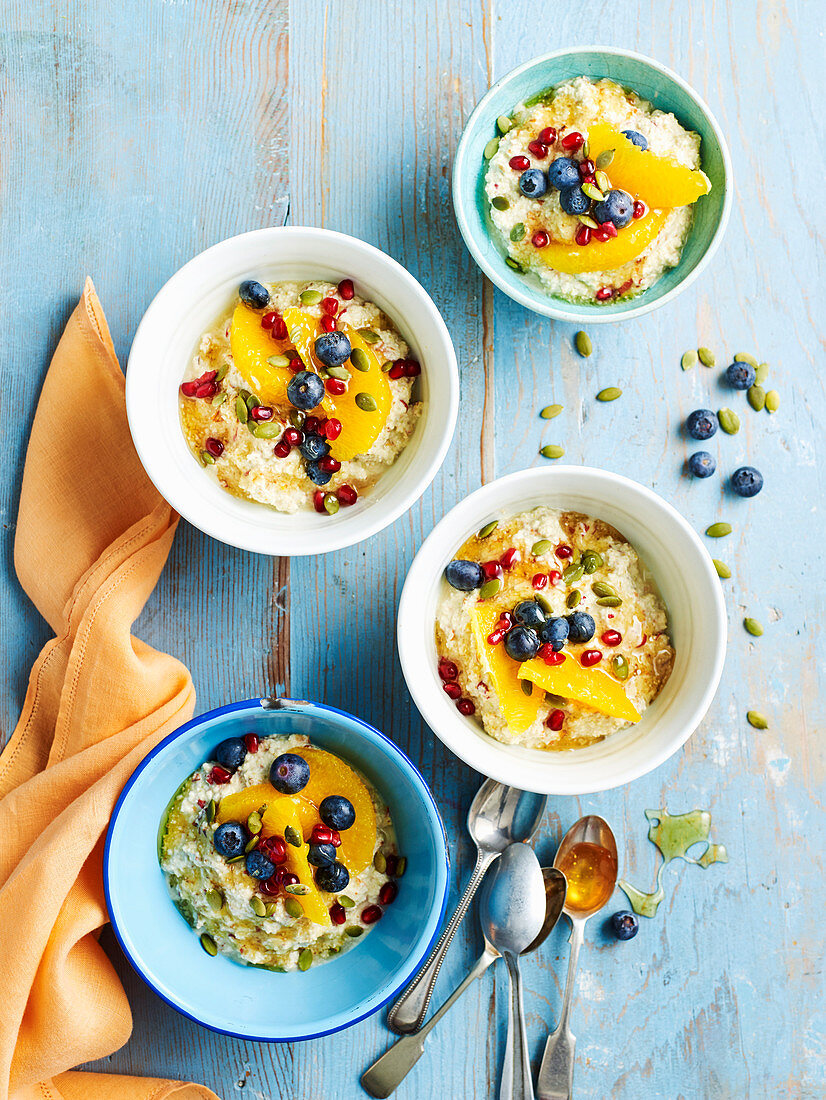 Overnight Buckwheat Almond and Orange Porridge