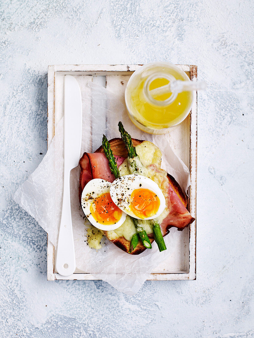 Asparagus Croque Madame