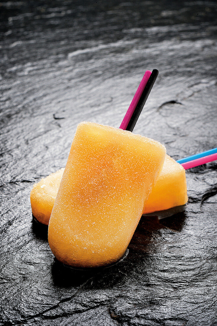 Beer lollies made from Pale Ale, cane sugar and lime juice