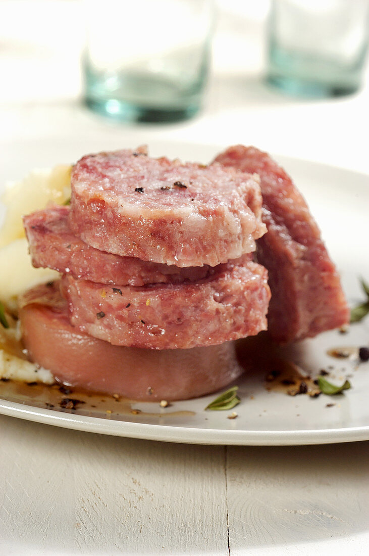 Zampone (stuffed pig's foot from Modena, Italy)