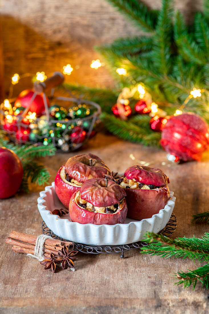 Bratäpfel zu Weihnachten