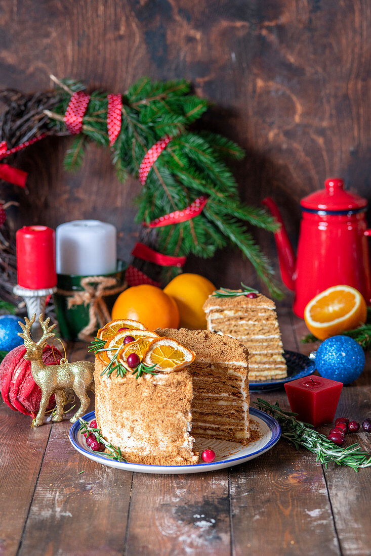 Honey cake for Christmas