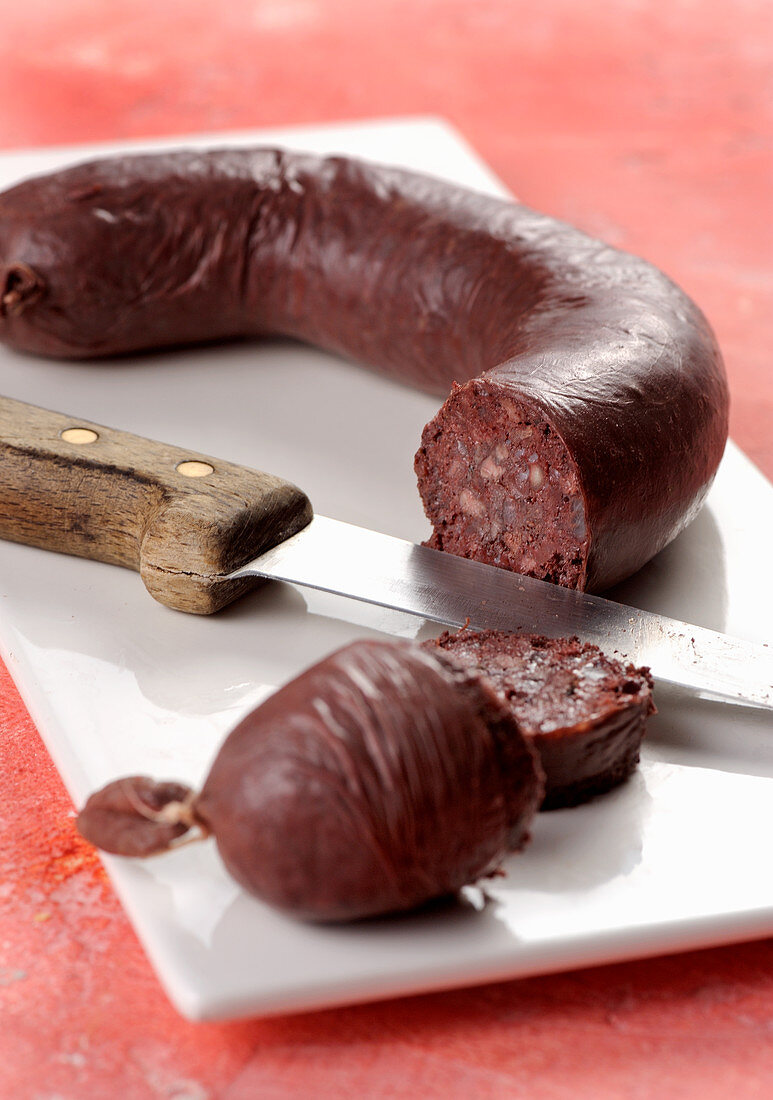 Mustardela (blood sausage from Piedmont, Italy)