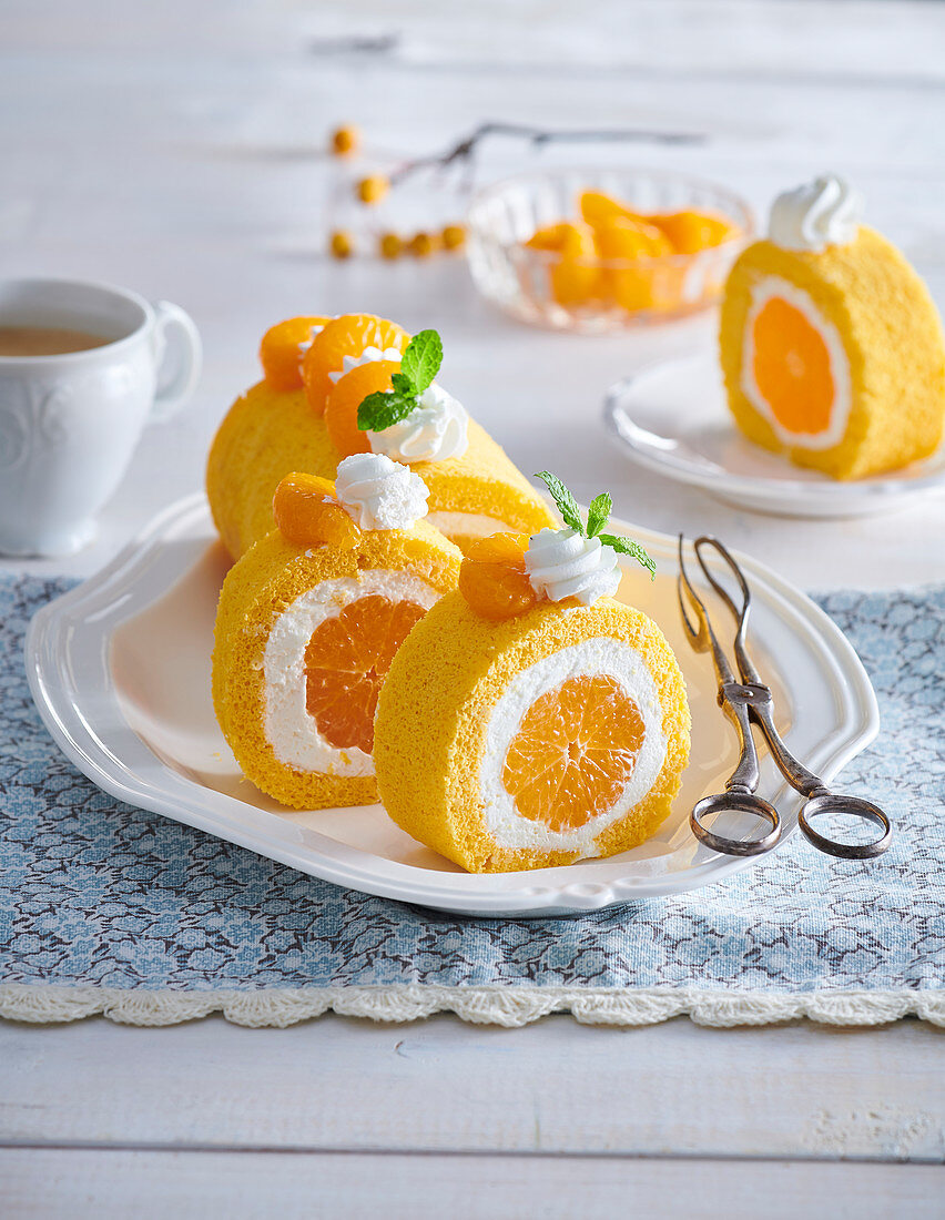 Sweet tangerine roll