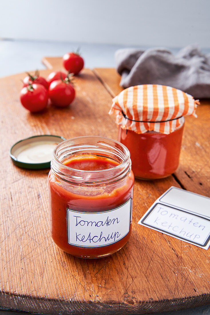 Selbst gemachtes Tomatenketchup