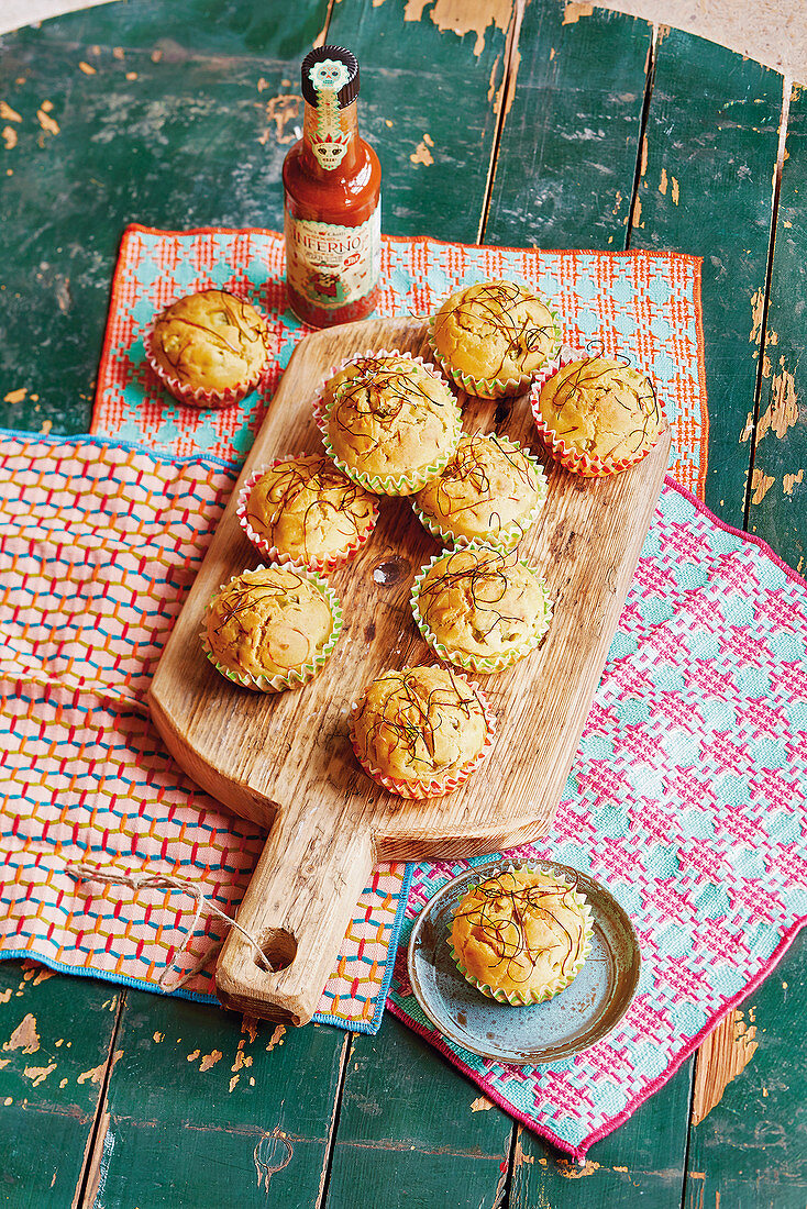 Chili-Mais-Muffins (Fußballabend)