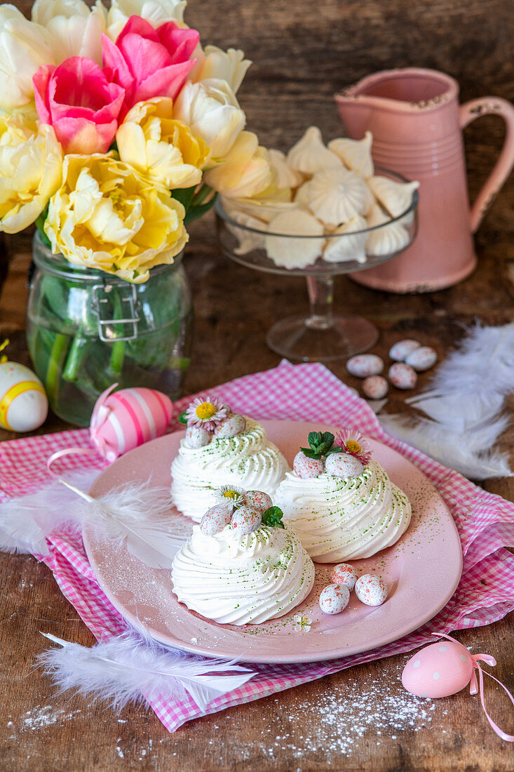 Easter meringues