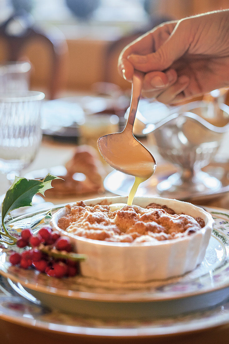 Crumble di mele (Italienischer Apfelcrumble)