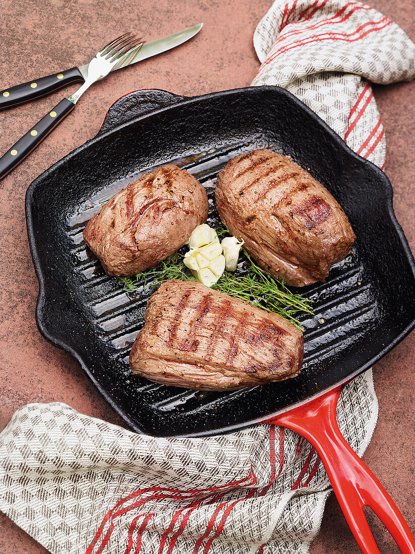 Rinderfilet mit Rübstiel aus dem Westerwald