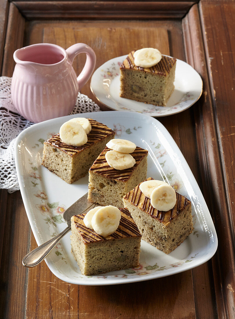 Bananenschnitten mit Eierlikör