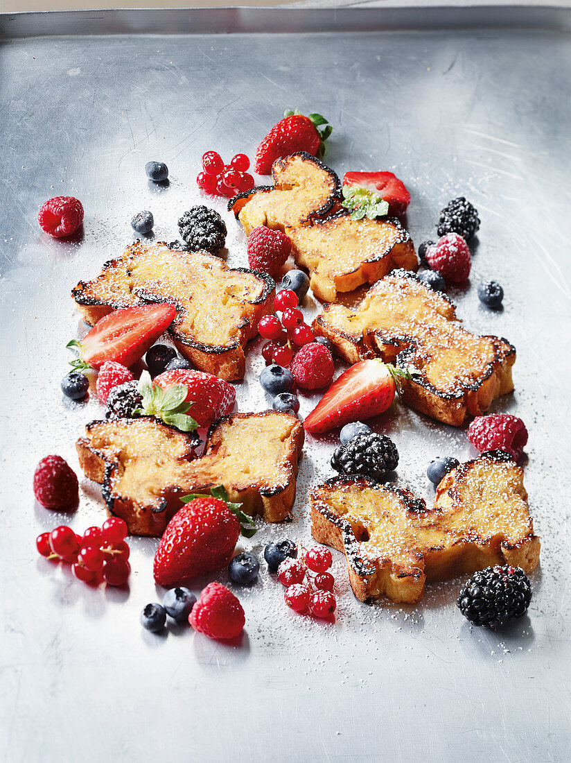 French toast made in a Beefer with fruit