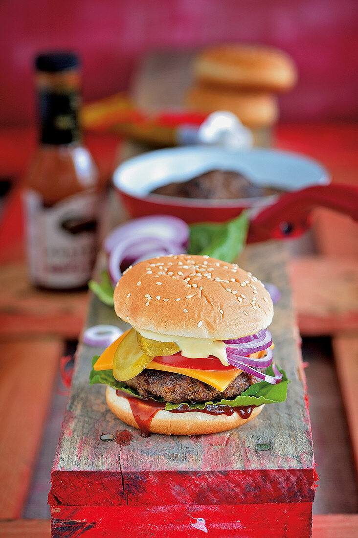 XXL-Cheeseburger