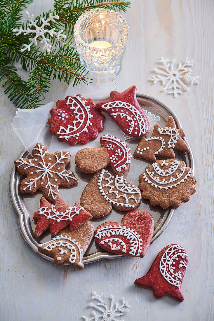 Zweifarbige Lebkuchen