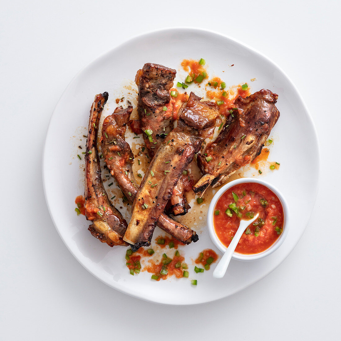 Sweet and sour grilled ribs