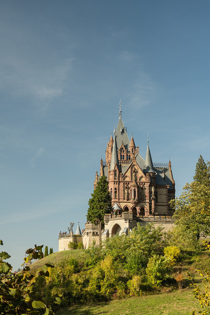 Schloss Drachenburg, Schloss am Drachenfels in Königswinter, Nordrhein-Westfalen, Deutschland