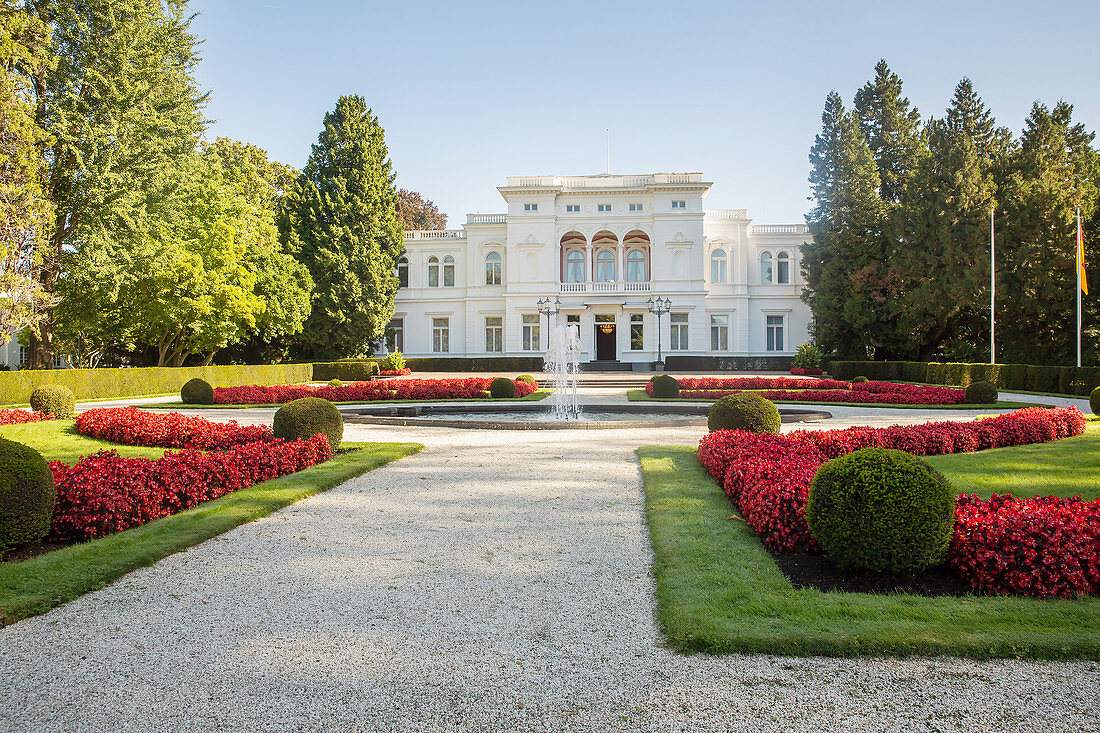 Villa Hammerschmidt, zweiter Dienstsitz des Bundespräsidenten, Bonn, Nordrhein-Westfalen, Deutschland