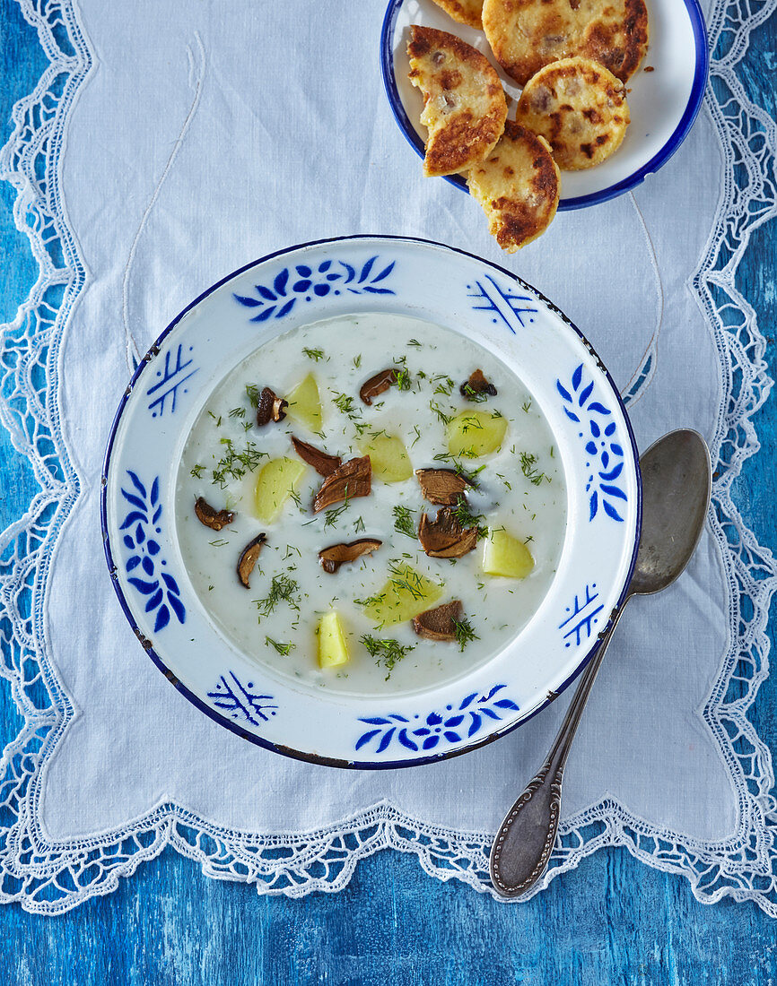 Krkonoše kulajda - Czech garlic soup