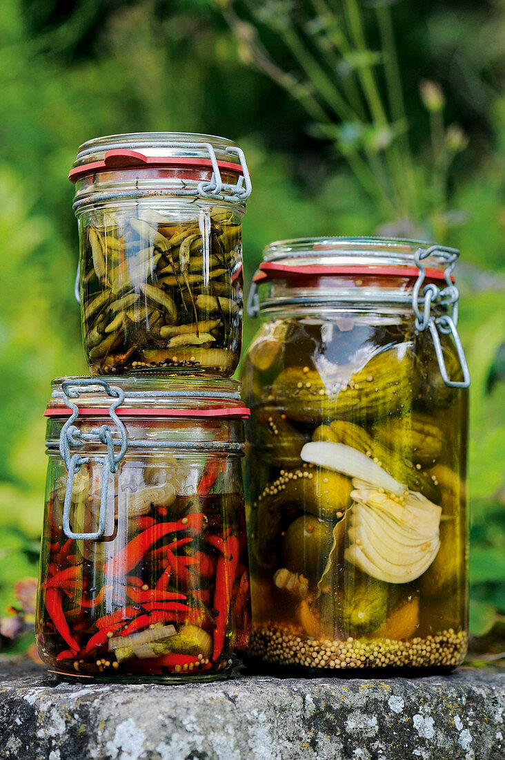 Homemade gherkins