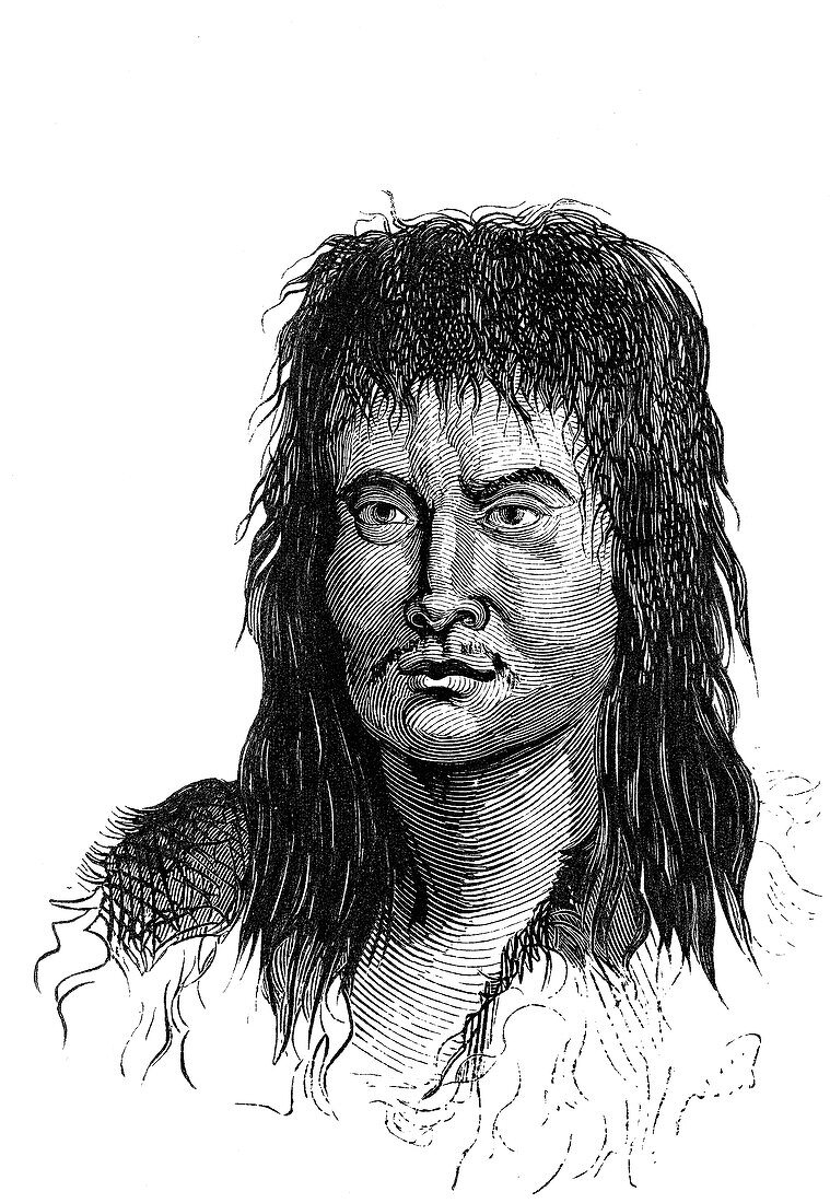 Inca man, 19th Century illustration