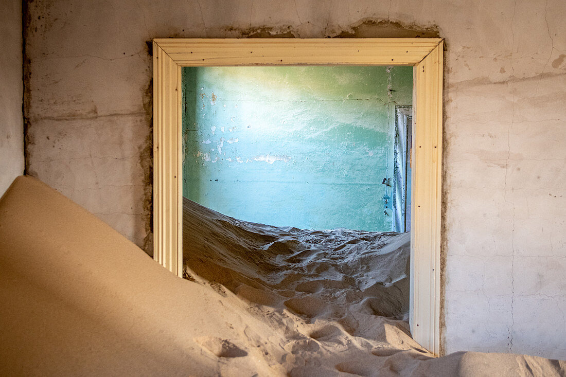 Abandoned building in ghost tow, Namibia