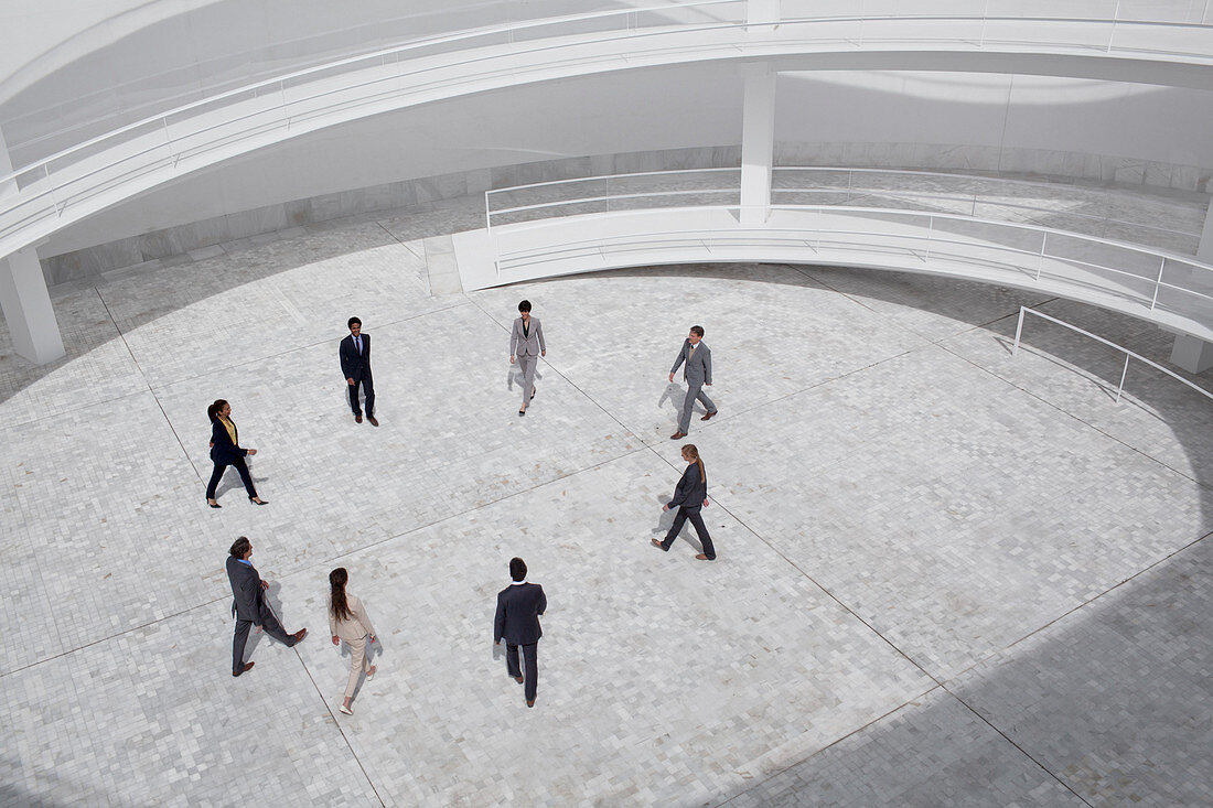 Business people walking