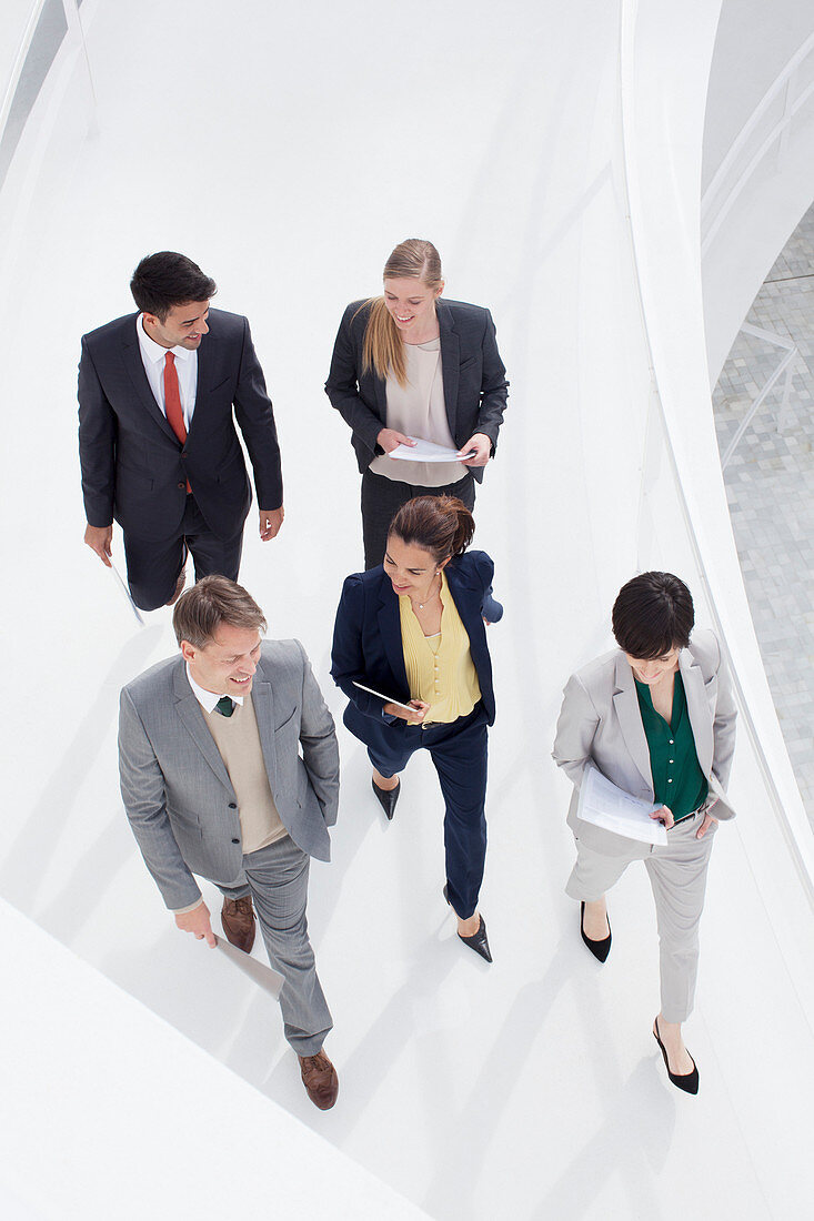 Business people walking