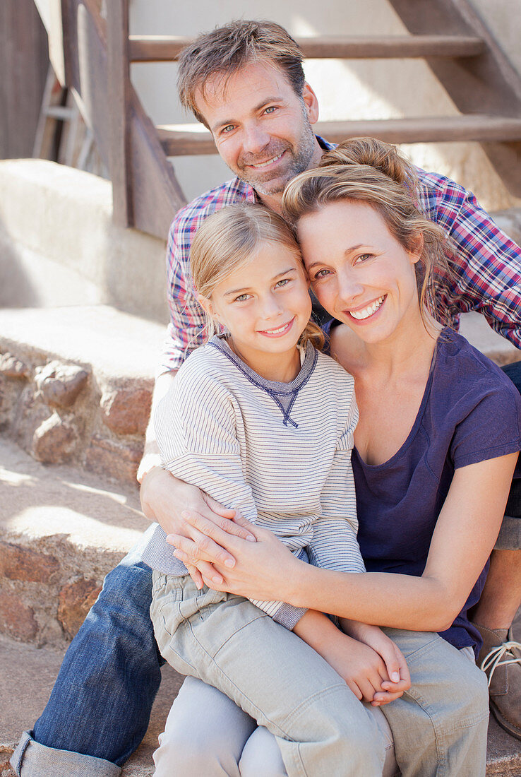 Portrait of smiling family