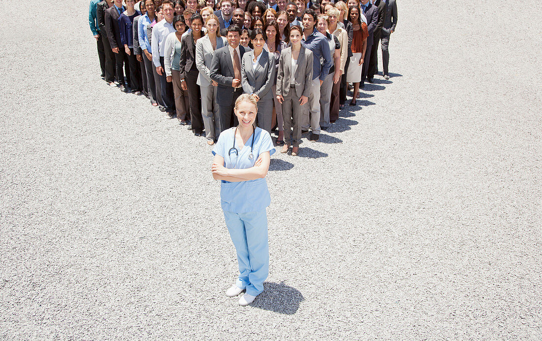 Portrait of confident nurse