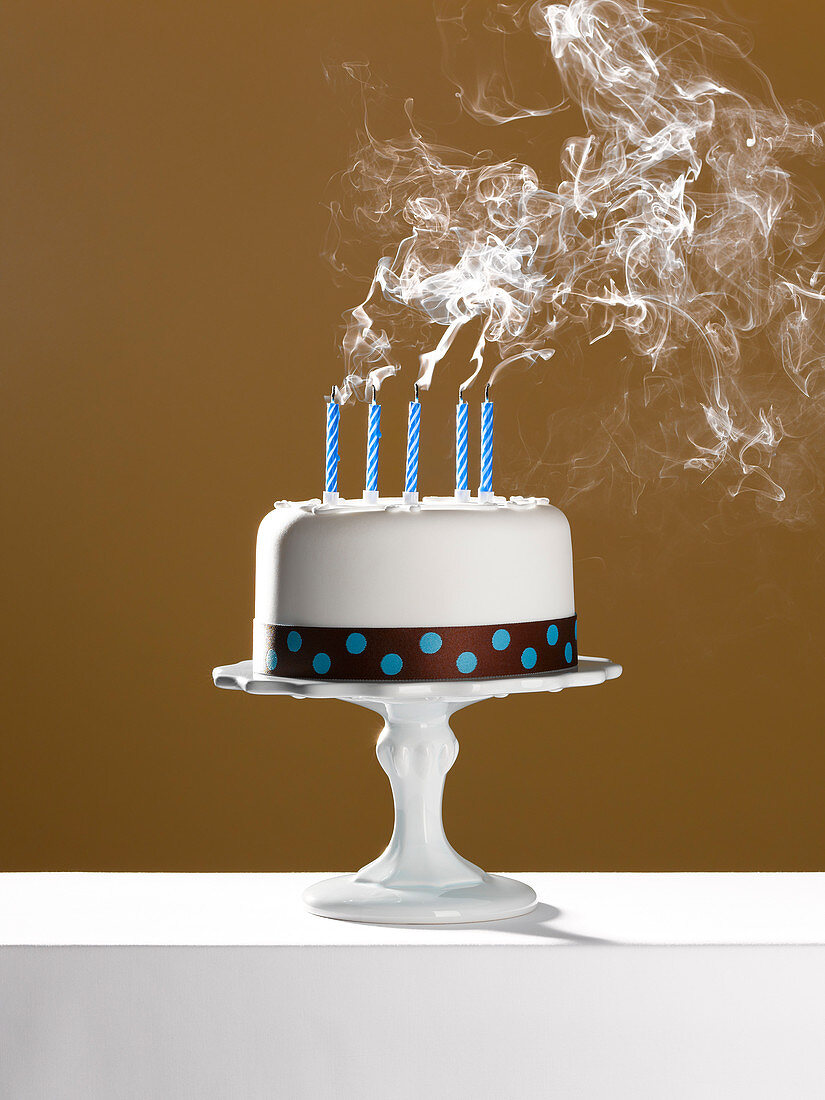 Extinguished birthday candles