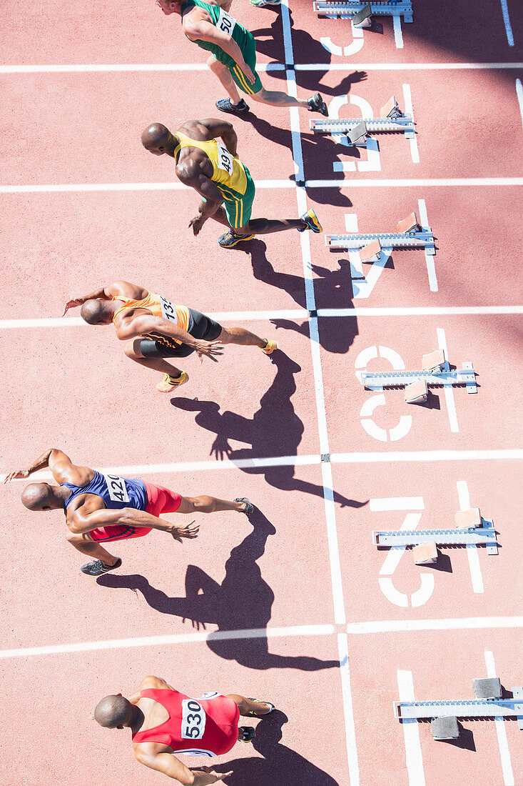 Sprinters taking off