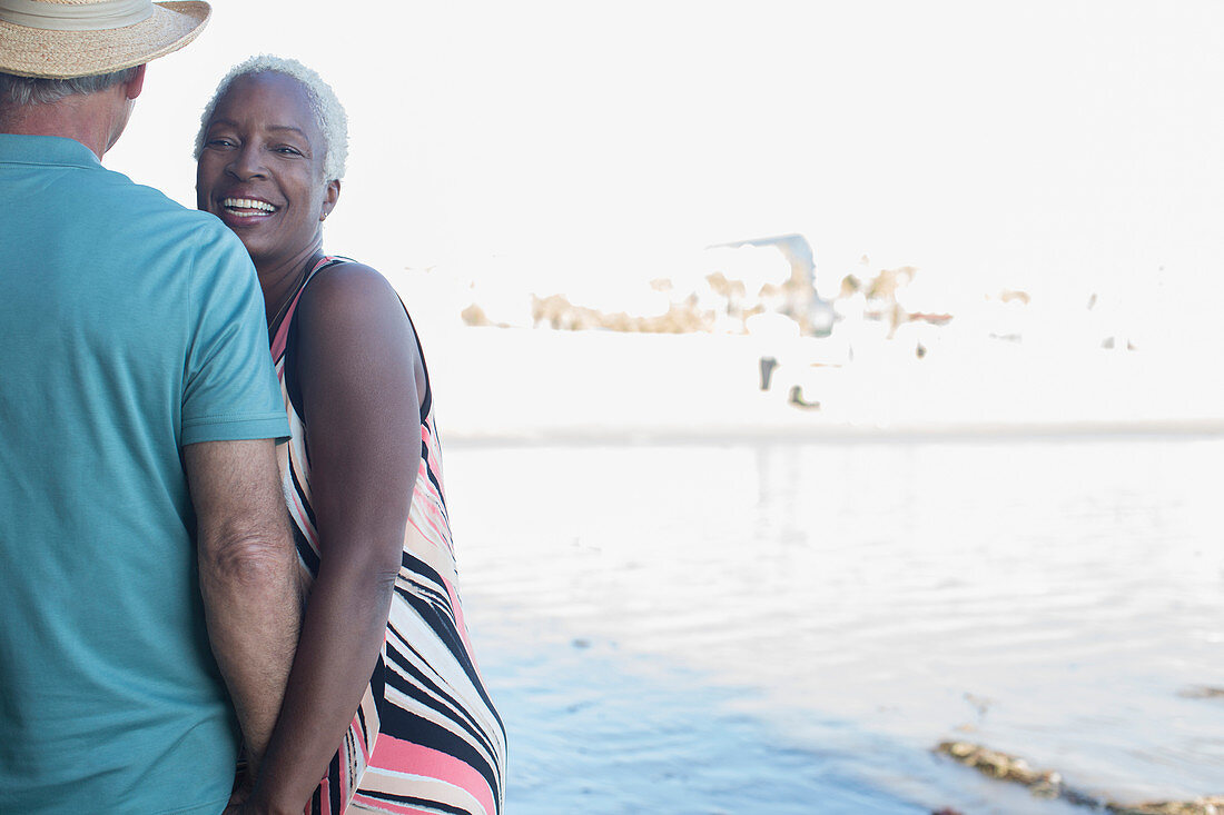 Senior couple on beach