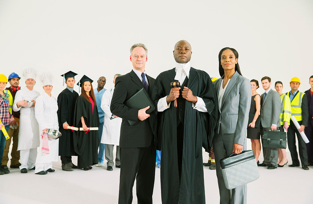 Workforce behind lawyers and judge