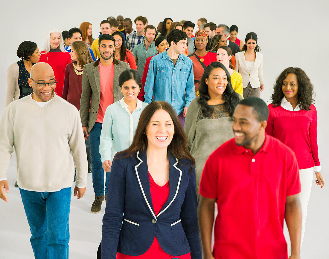 Business people walking